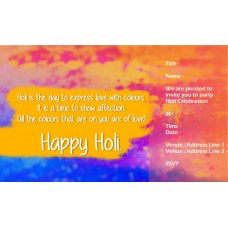 Multi Color Holi Card